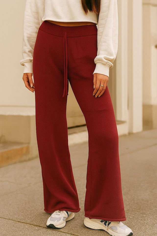Worldclassca Strickhose WORLDCLASSCA Damen Strick Hose Oversize Jogger Lounge Fashion Neue Kollektion - Stilvolle und gemütliche Strickmode für Damen von Worldclassca