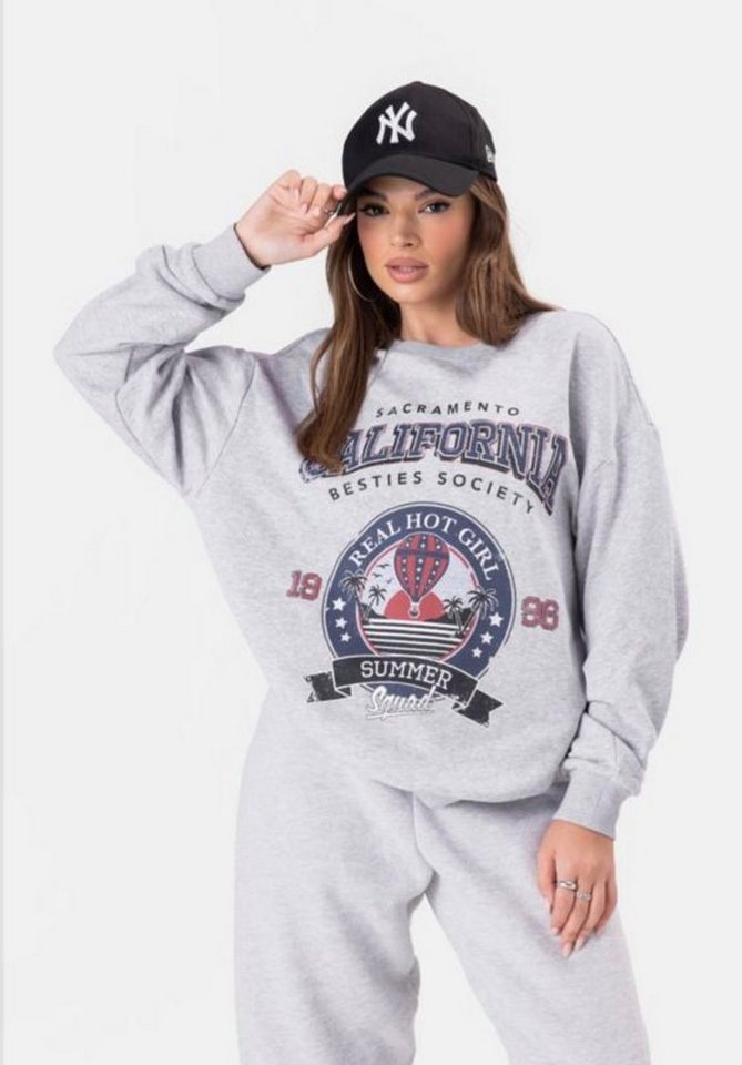 Worldclassca Sweater Worldclassca Sweatshirt California Print Langarmshirt Pullover von Worldclassca