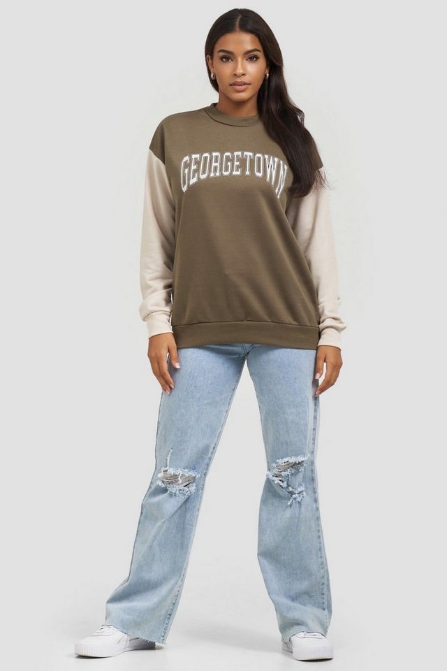 Worldclassca Sweatshirt Worldclassca Damen Mädchen Oversized Sweatshirt Lounge Homewear von Worldclassca