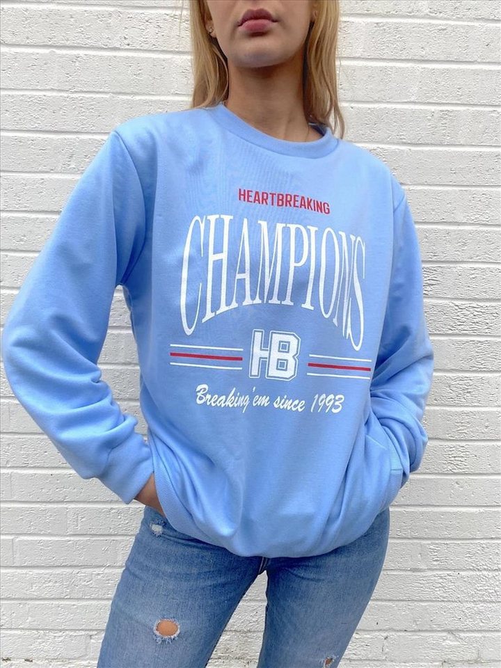 Worldclassca Sweatshirt Worldclassca Damen Sweatshirt College Champions Print Sport NEU von Worldclassca