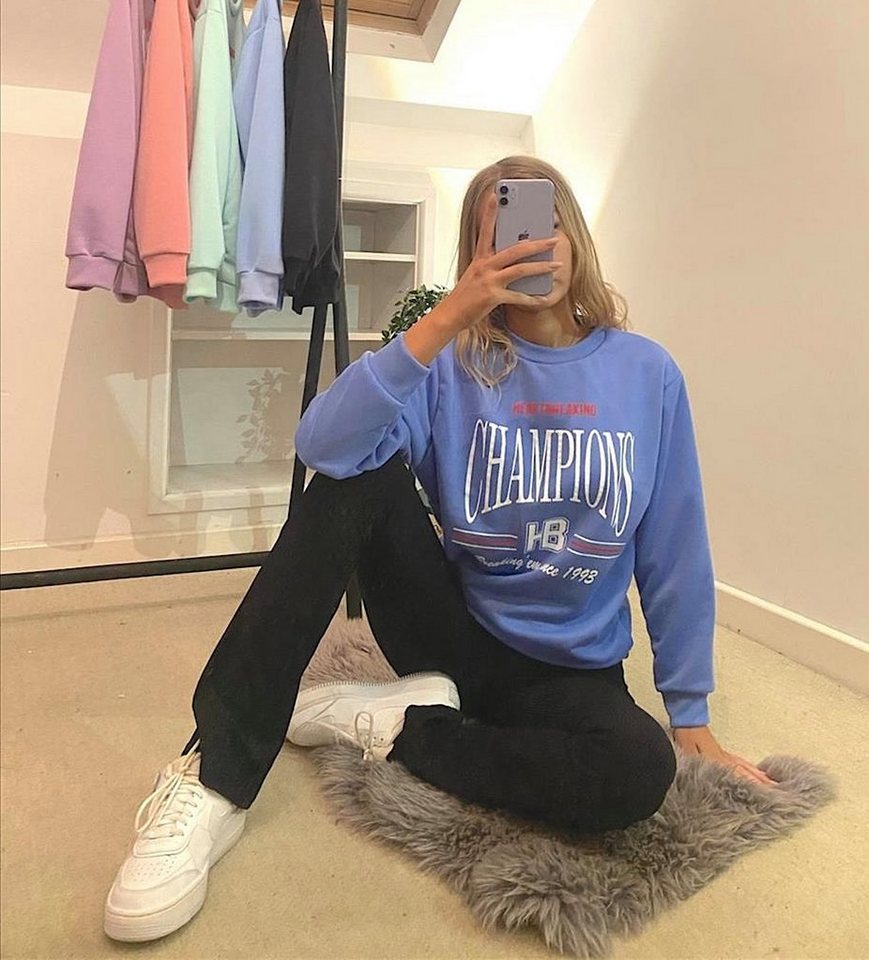 Worldclassca Sweatshirt Worldclassca Damen Sweatshirt College Champions Print Sport NEU von Worldclassca