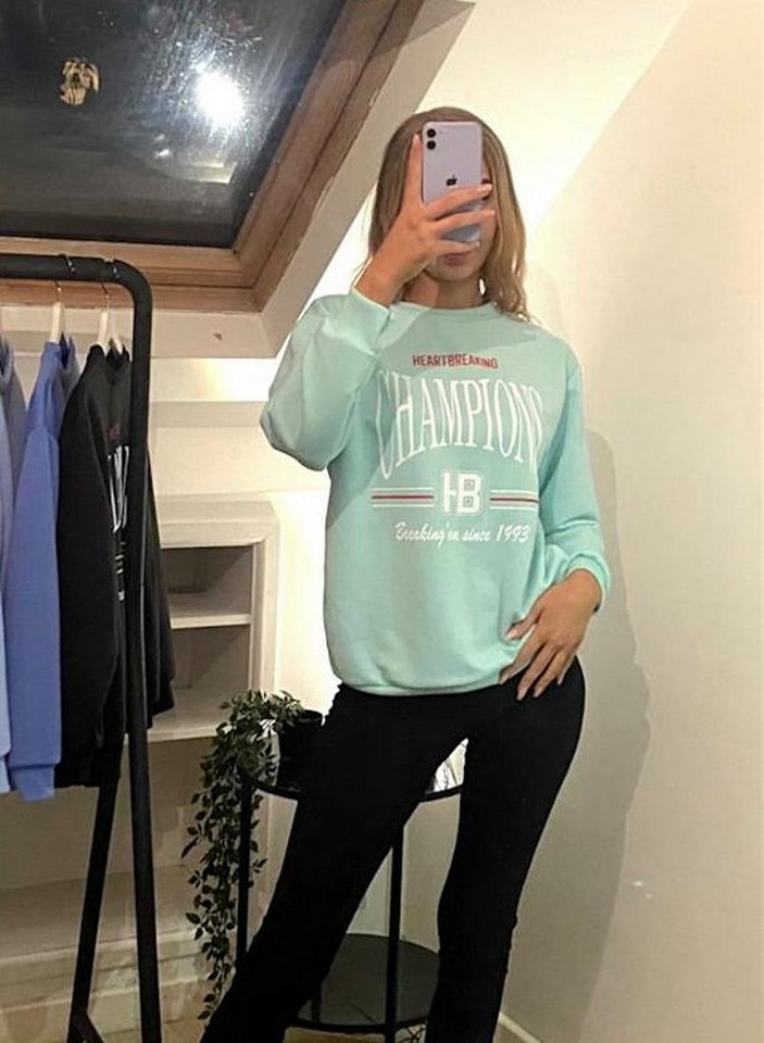 Worldclassca Sweatshirt Worldclassca Damen Sweatshirt College Champions Print Sport NEU von Worldclassca