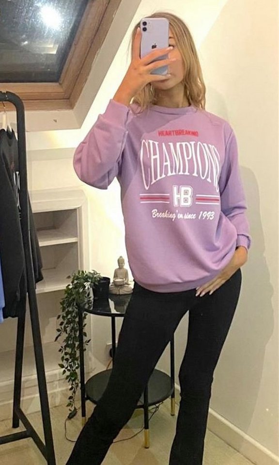 Worldclassca Sweatshirt Worldclassca Damen Sweatshirt College Champions Print Sport NEU von Worldclassca