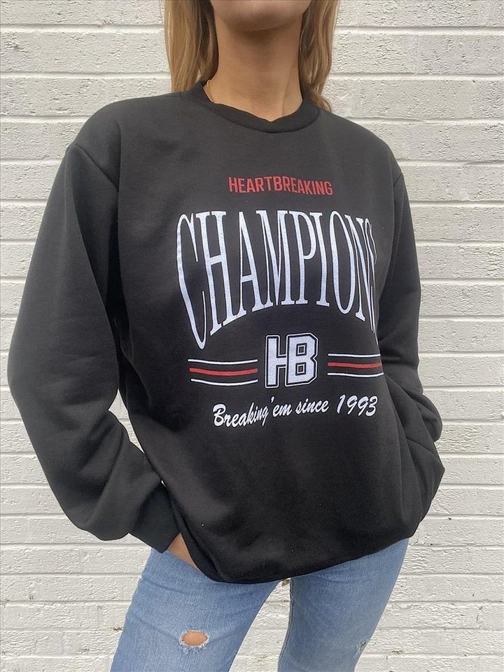 Worldclassca Sweatshirt Worldclassca Damen Sweatshirt College Champions Print Sport NEU von Worldclassca