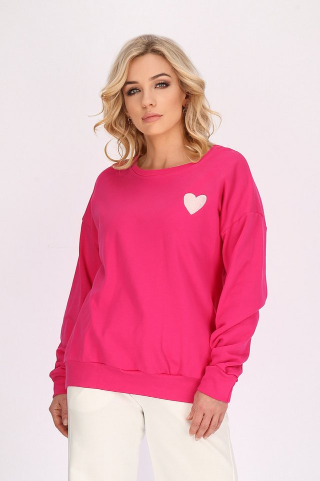 Worldclassca Sweatshirt Worldclassca Damen Sweatshirt Herz Love Langarmshirt Pullover Neu von Worldclassca