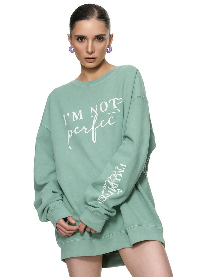 Worldclassca Sweatshirt Worldclassca Oversized Sweatshirt NOT PERFECT Print Langarm Pullover PRINT " I´M NOT PERFECT - I`M LIMITED EDITION" Worldclassca Sweatshirt Worldclassca Oversized Sweatshirt NOT PERFECT Print Langarm Pullover PRINT " I´M NOT PERFECT - I`M LIMITED EDITION" von Worldclassca