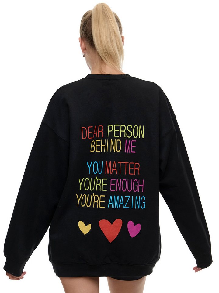 Worldclassca Sweatshirt Worldclassca Oversized Sweatshirt YOU MATTER Print Langarm Pullover von Worldclassca