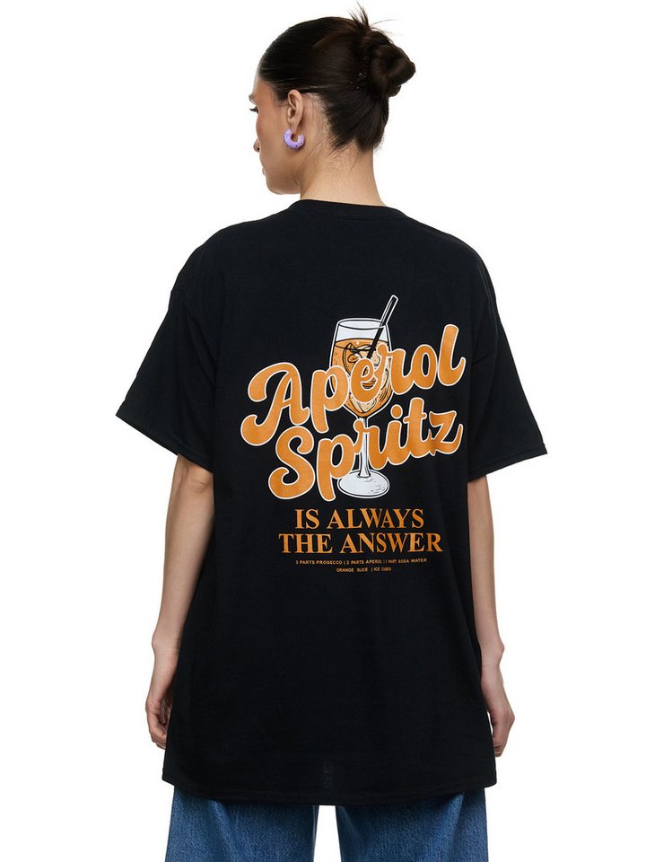 Worldclassca T-Shirt Worldclassca Oversized Print Aperol Spritz T-Shirt Sommer Oberteil PRINT - APEROL SPRITZ - IS ALWAYS THE ANSWEAR von Worldclassca