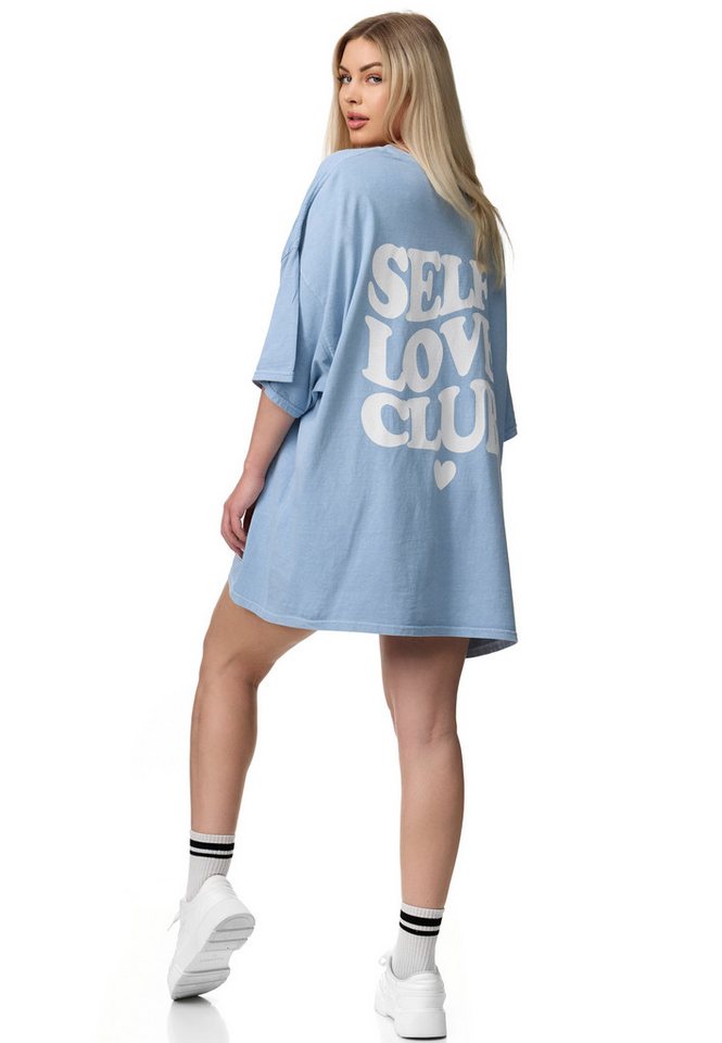 Worldclassca T-Shirt Worldclassca Oversized Print LOVE CLUB T-Shirt lang Sommer Oberteil Worldclassca T-Shirt Worldclassca Oversized Print LOVE CLUB T-Shirt lang Sommer Oberteil von Worldclassca