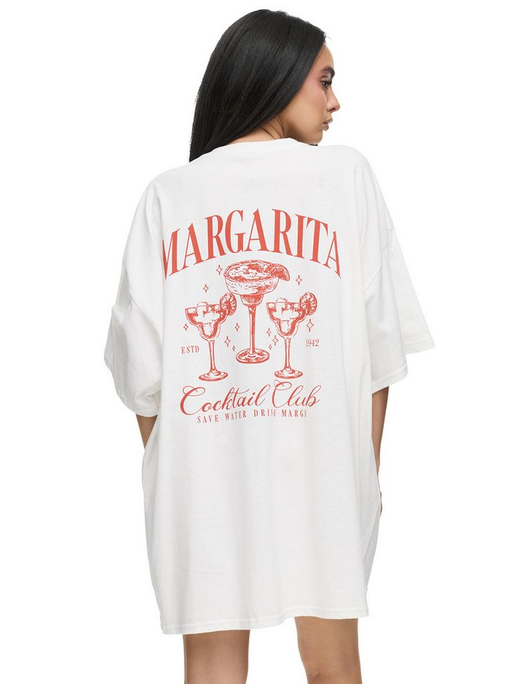 Worldclassca T-Shirt Worldclassca Oversized Print MARGARITA T-Shirt Sommer Oberteil PRINT - MARGARITA - COCKTAIL CLUB von Worldclassca