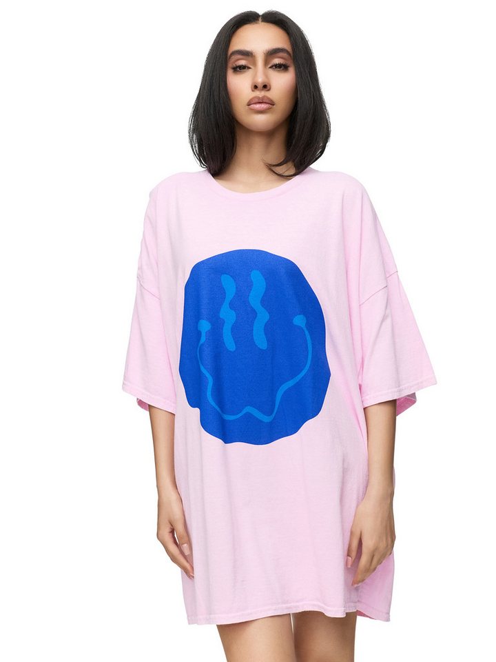 Worldclassca T-Shirt Worldclassca Oversized Print SMILE T-Shirt Sommer Oberteil PRINT - SMILE - OVERSIZED SHIRT von Worldclassca