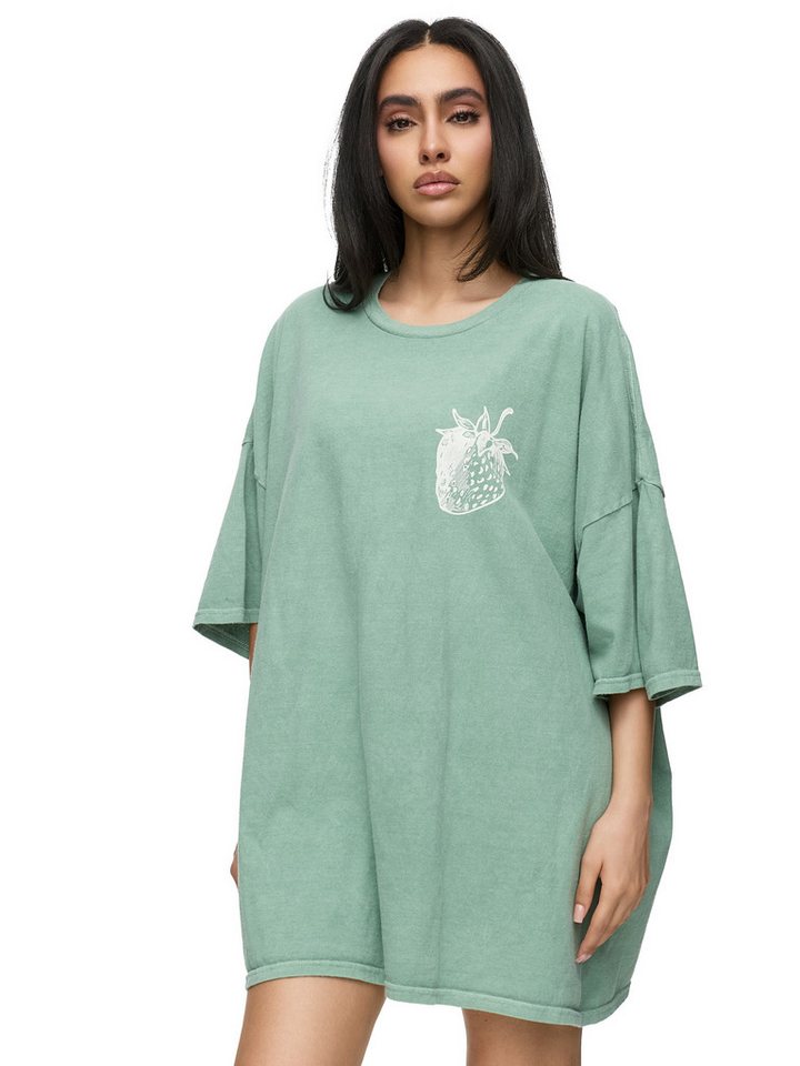 Worldclassca T-Shirt Worldclassca Oversized Print STRAWBERRY T-Shirt Sommer Oberteil PRINT - ERDBEERE - STRAWBERRY von Worldclassca