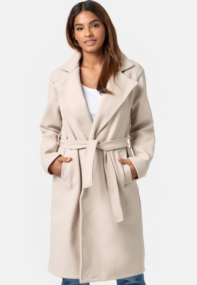 Worldclassca Trenchcoat Worldclassca Damen Trenchcoat mit Gürtel Reverskragen langer Mantel Neue Kollektion von Worldclassca