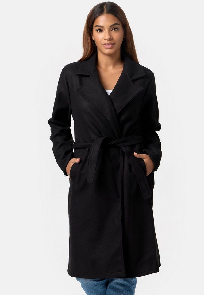 Worldclassca Trenchcoat Worldclassca Damen Trenchcoat mit Gürtel Reverskragen langer Mantel Neue Kollektion von Worldclassca