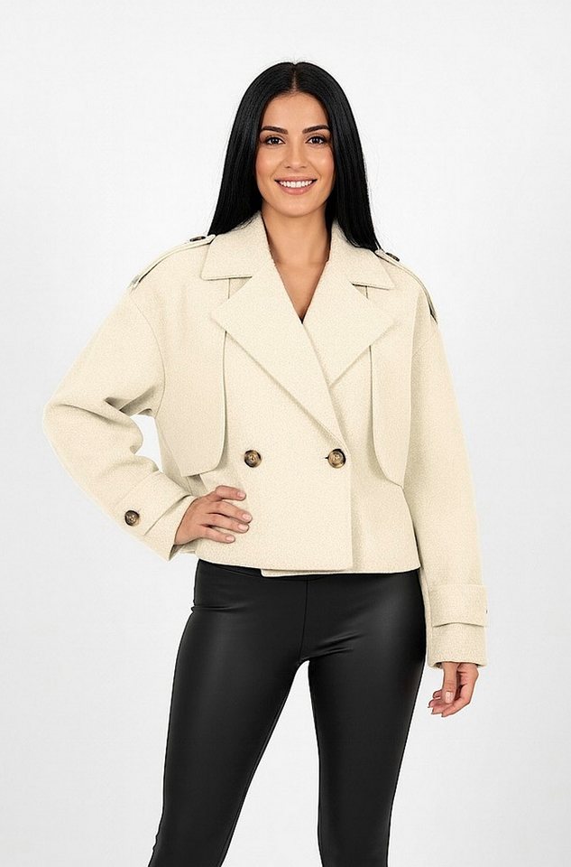 Worldclassca Trenchcoat Worldclassca Trenchcoat Crop Kurz Mantel Oversize Knopf Reverskragen Neue Kollektion - Stilvolle und gemütliche Mode für Damen Worldclassca Trenchcoat Worldclassca Trenchcoat Crop Kurz Mantel Oversize Knopf Reverskragen Neue Kollektion - Stilvolle und gemütliche Mode für Damen von Worldclassca