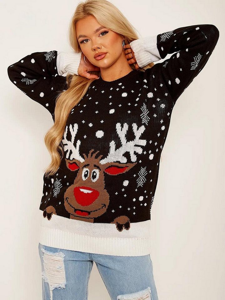 Worldclassca Weihnachtspullover Worldclassca Damen Weihnachtspullover Christmas Pullover XMAS Rentier Neue Kollektion - Stilvolle und gemütliche Strickmode für Damen von Worldclassca