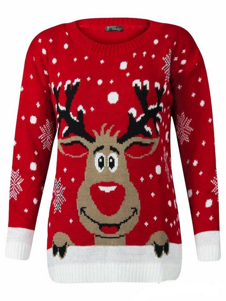 Worldclassca Weihnachtspullover Worldclassca Weihnachten Christmas Pullover Weihnachtspullover Rentier von Worldclassca