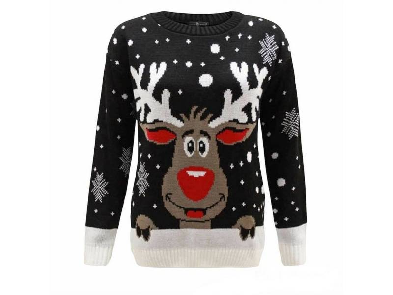 Worldclassca Weihnachtspullover Worldclassca Weihnachts Pullover Merry Christmas Sweater Xmas Rentier Neue Kollektion - Stilvolle und gemütliche Strickmode für Damen von Worldclassca