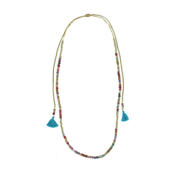 Worldfinds Kantha Tassel Wrap Necklace von Worldfinds