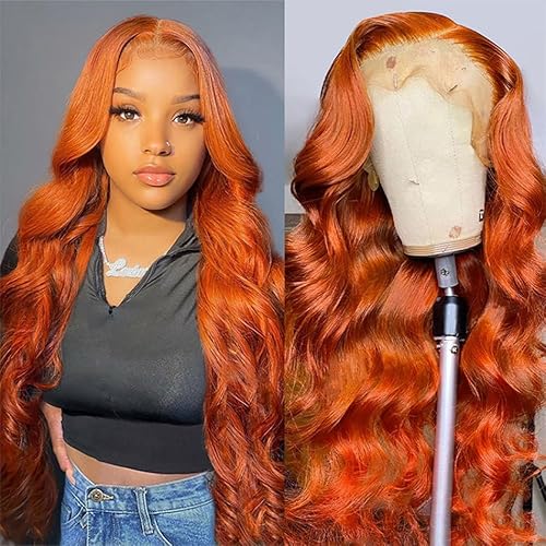 Ginger Lace Front Wig Human Hair Wigs for Women 16 inch Colored Human Hair Wigs Ginger Orange Body Wave HD Transparent Lace Front Wig Ginger Lace Front Wig Human Hair Wigs for Women 16 inch Colored Human Hair Wigs Ginger Orange Body Wave HD Transparent Lace Front Wig von Worldnewhair