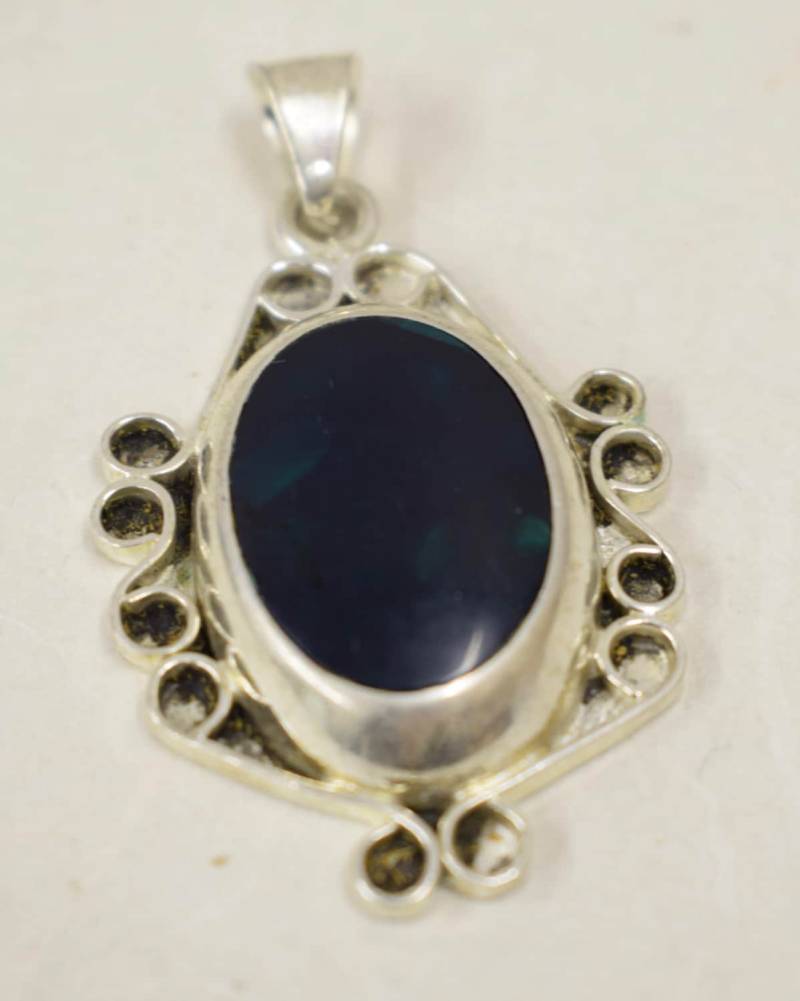 Anhänger Sterling Silber Schwarzer Onyx Anhänger Sterling Silber Schwarzer Onyx von WorldofBacara