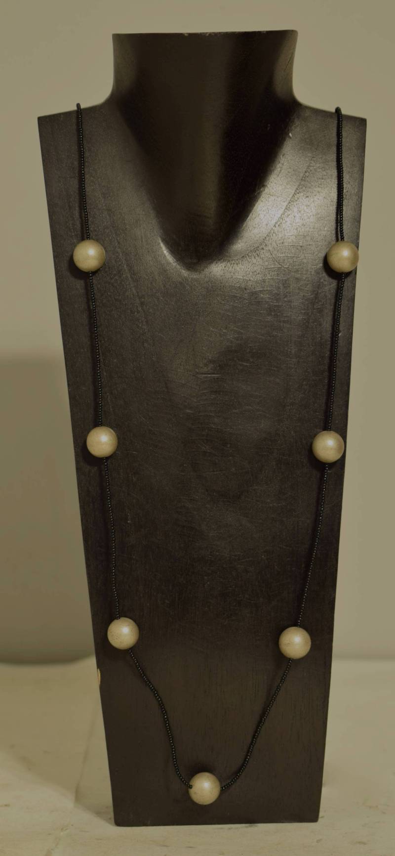 Halskette Lange Schwarz Rocailles Gebürstet Silber Hand Perlen Schmuck Halskette Lange Schwarz Rocailles Gebürstet Silber Hand Perlen Schmuck von WorldofBacara