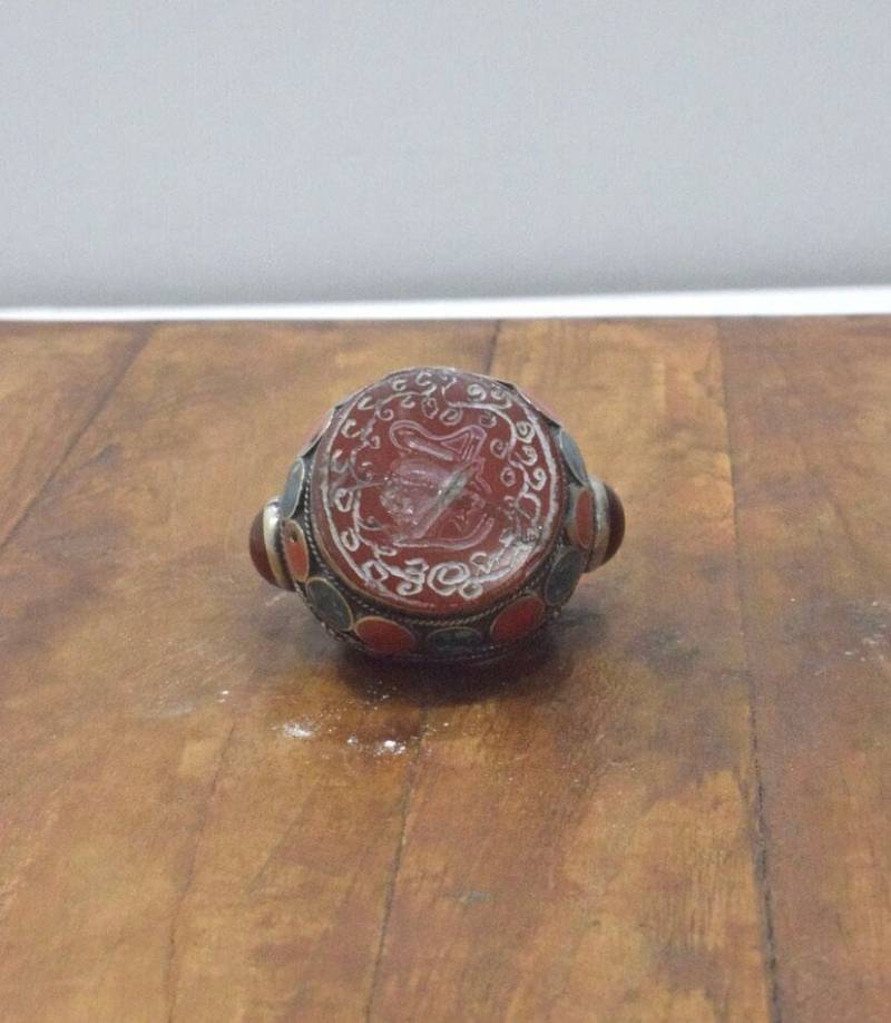 Naher Osten Silber Karneol Match-Maker Ring Naher Osten Silber Karneol Match-Maker Ring von WorldofBacara