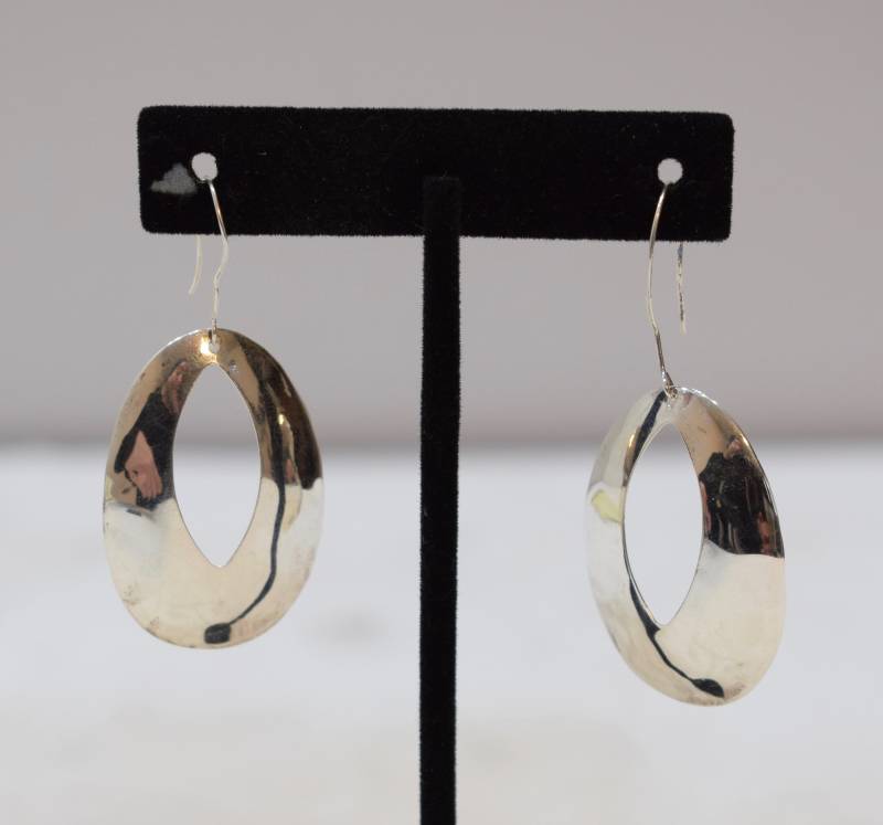 Ohrringe Sterling Silber Breite Oval 60 Mm von WorldofBacara