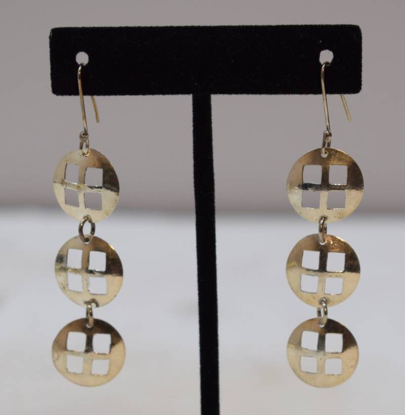 Ohrringe Sterling Silber Lange Runde Quadrat 60 Mm Ohrringe Sterling Silber Lange Runde Quadrat 60 Mm von WorldofBacara