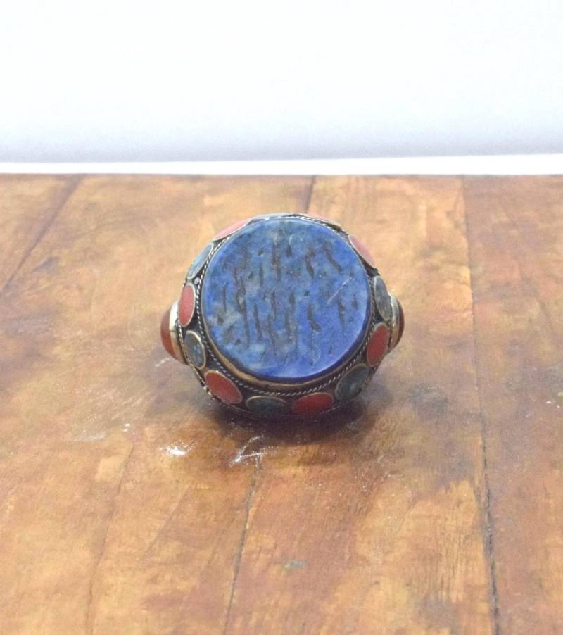 Ring Nahen Osten Silber Lapis Karneol Ring Nahen Osten Silber Lapis Karneol von WorldofBacara