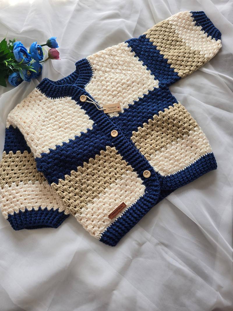 Cardigan, Knitted Cardigan For Boy, Gift Idea, Handmade, Baby Cardigan, Hırka, Bebek Hırkası Cardigan, Knitted Cardigan For Boy, Gift Idea, Handmade, Baby Cardigan, Hırka, Bebek Hırkası von WorldofKidsHandmade