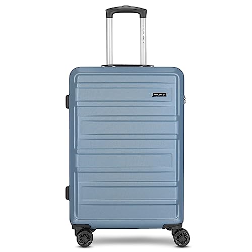 Worldpack Check-in Koffer für Damen und Herren | mittelgroßer Trolley 44 x 25 x 67 cm aus hochwertigem, stoßfestem ABS Material | Doppelrolle & Teleskopgriff| New York 2.0 Serie von Worldpack