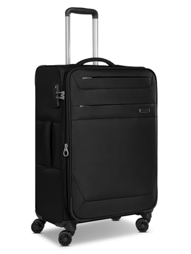 Worldpack mittelgroßer Weichgepäck Check-in Koffer | Trolley 42 x 27 x 67 cm aus hochwertigem, robustem Polyester Material | für Damen und Herren | 4 Doppelrollen & TSA-Schloss | Chicago Serie von Worldpack
