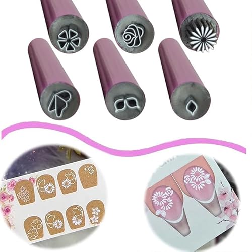 6PCS Nail Art Stamp Pen Set Nail Stamp Pen DIY Nail Art Tools Stamp Nail Art Tool with 6 Different Patterns Nail Stamp Pen Set Nail Art Stamper Kit Nail Stamper Printer for Women Girls (6PCS) von Worparsen