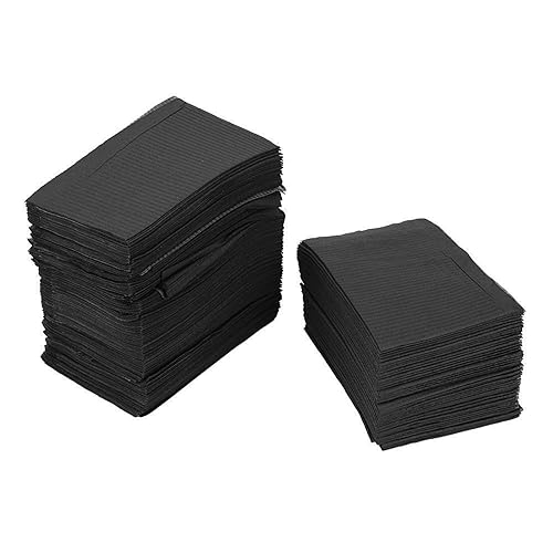 Worparsen Nail Art Matte Papier Blatt 125pcs Einweg Tischtücher Wasserdicht 3-lagige Saubere Pads für Tätowierung Maniküre Abdeckung Tattoo Supplies Tragbare Schwarz Einheitsgröße von Worparsen