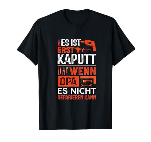 Wort Gewand - Gift & Present Damen T-Shirt Cartoon T-Shirt Schwarz Small Opa Gift Theme Kaputt V-Ausschnitt Retro Vatertag Geburtstag Wort Gewand - Gift & Present Damen T-Shirt Cartoon T-Shirt Schwarz Small Opa Gift Theme Kaputt V-Ausschnitt Retro Vatertag Geburtstag von Wort Gewand - Gift & Present