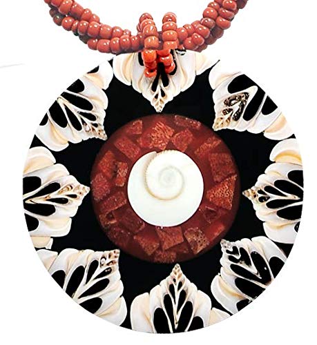 Woru Hals-Kette mit Muschel-Anhänger Halsschmuck von Woru