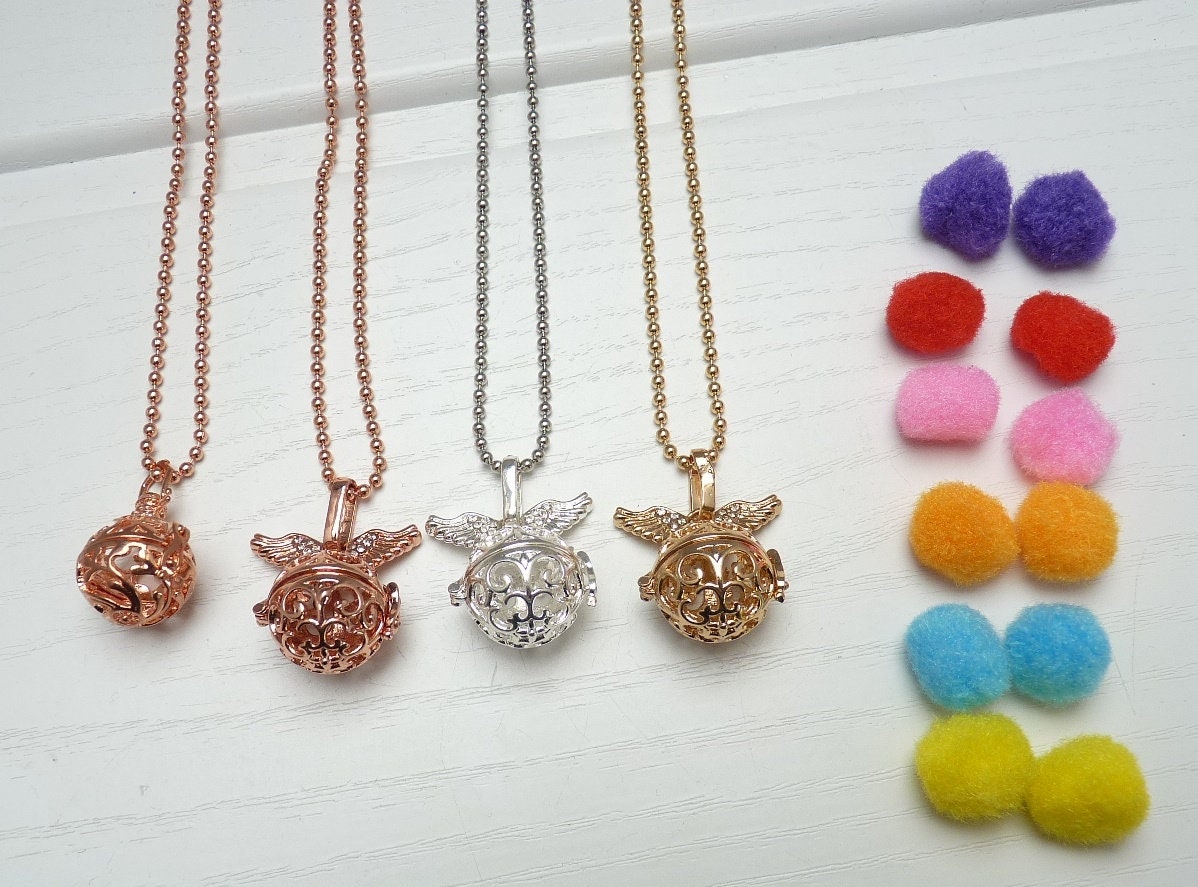 Duftkette "Perlenkäfig" Roségold, Silber Oder Gold von WoschisRegenbogen