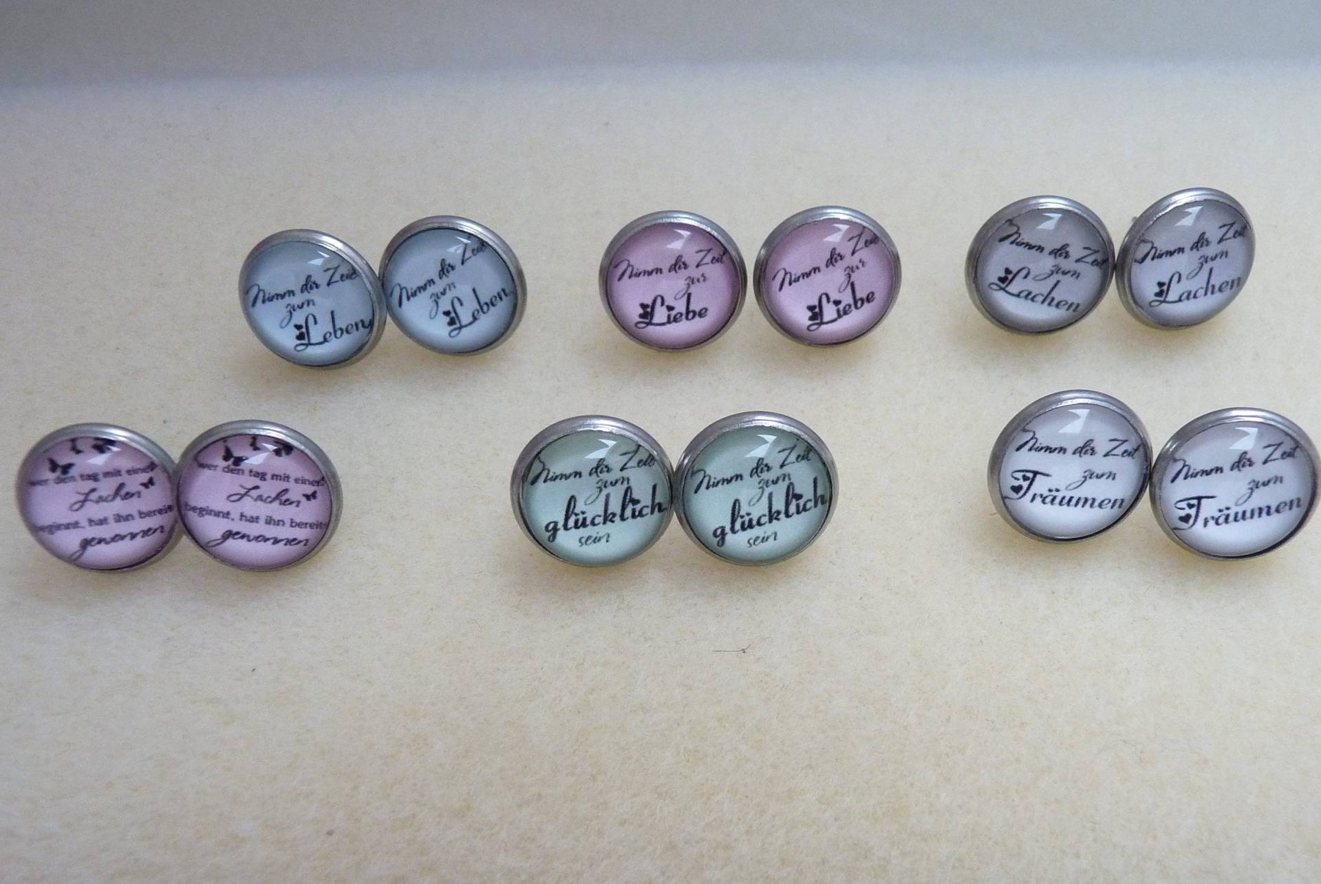 Edelstahl-Ohrstecker Mit Message von WoschisRegenbogen