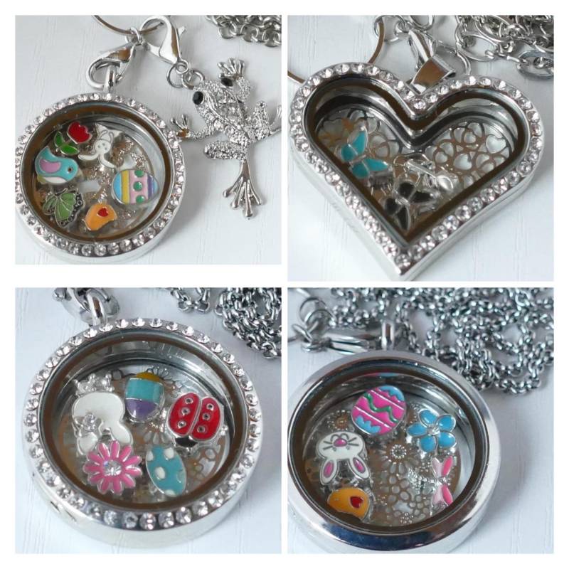 Floating-Halskette "Frühling" Und "Ostern" von WoschisRegenbogen