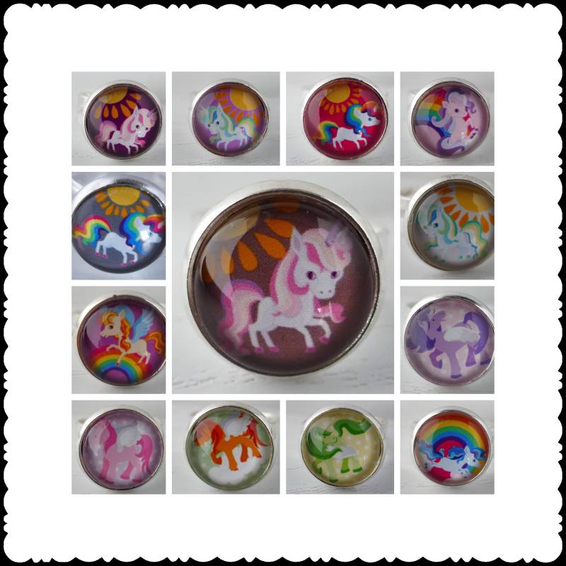 Kinderring Pony Oder Einhorn Verschiedene Motive von WoschisRegenbogen