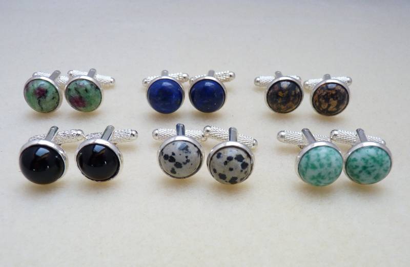 Manschettenknöpfe "Edelstein" - 6 Varianten Zur Auswahl von WoschisRegenbogen