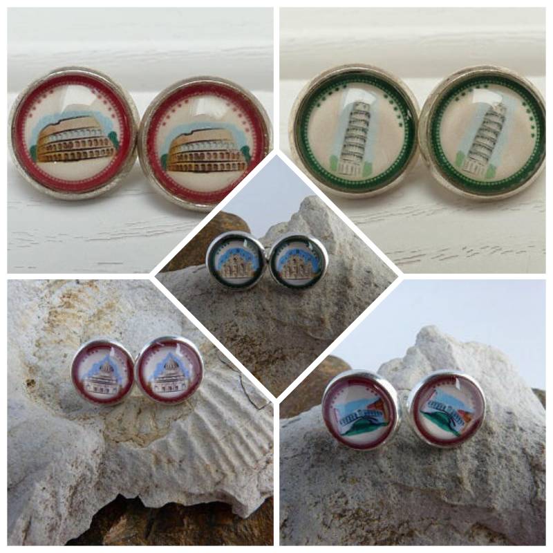 Ohrstecker "Lieblingsplatz Italien" Zur Auswahl von WoschisRegenbogen