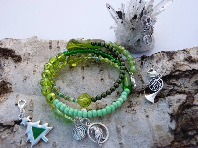 Spiralarmband Jahreszeiten von WoschisRegenbogen