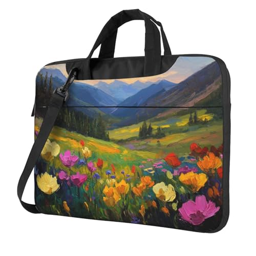 Bunte Laptoptasche, Laptoptasche, 39,6 cm (15,6 Zoll), gepolsterte Hülle für Damen und Herren von Woshuwo