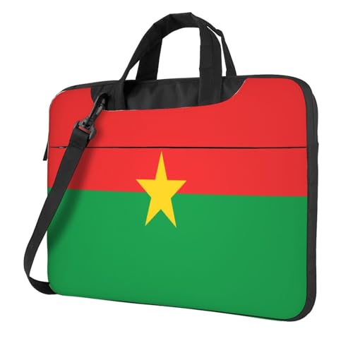 Burkina Faso Laptoptasche mit Flagge, 39,6 cm (15,6 Zoll), gepolsterte Hülle für Damen und Herren von Woshuwo