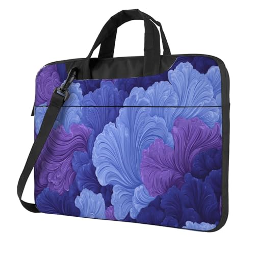 Fluid Lines Laptoptasche, Laptoptasche, 39,6 cm (15,6 Zoll), gepolsterte Hülle für Damen und Herren, Violett von Woshuwo