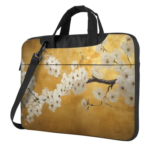 Laptoptasche, Laptoptasche, 39,6 cm (15,6 Zoll), gepolsterte Hülle für Damen und Herren, Weiß von Woshuwo