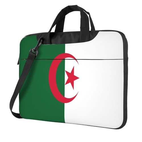 Laptoptasche mit Algerien-Flagge, 39,6 cm (15,6 Zoll), gepolsterte Hülle für Damen und Herren von Woshuwo