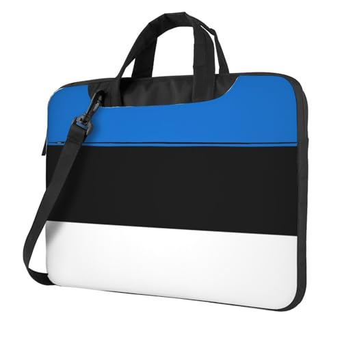 Laptoptasche mit Estland-Flagge, 39,6 cm (15,6 Zoll), gepolsterte Hülle für Damen und Herren von Woshuwo